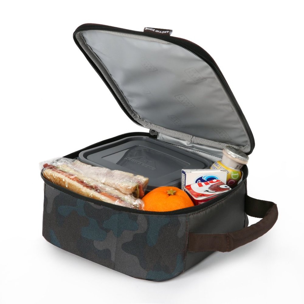 Arctic Zone Antimicrobial Lunch Box with Ice Pak Container + Water Bottle (Camo) - Picture 3 of 6